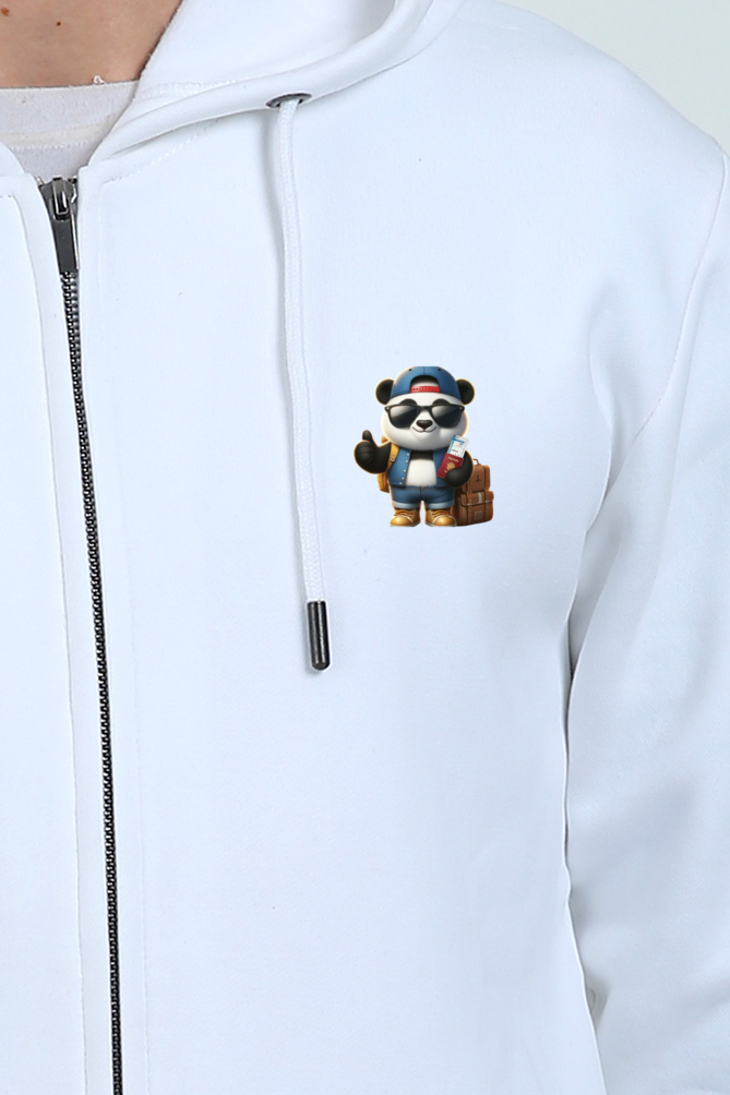 Panda & Vacations Zipper Hoodie
