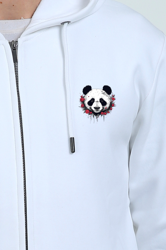Panda & Roses Zipper Hoodie