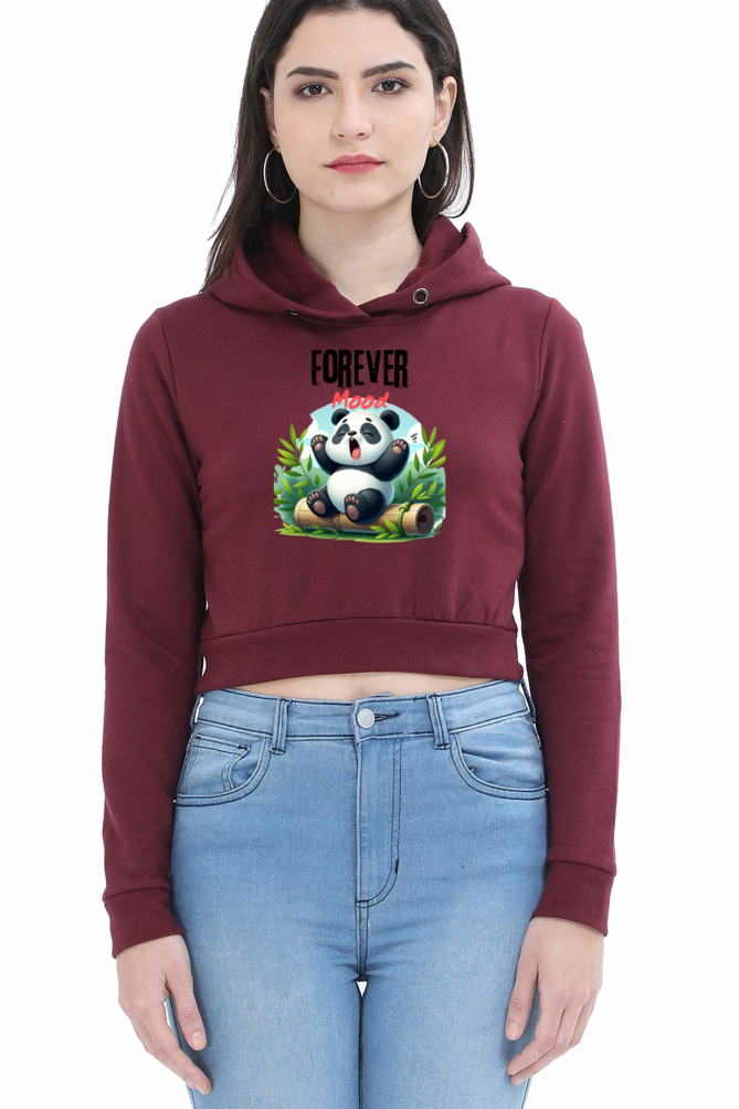 Forever Mood Crop Hoodie