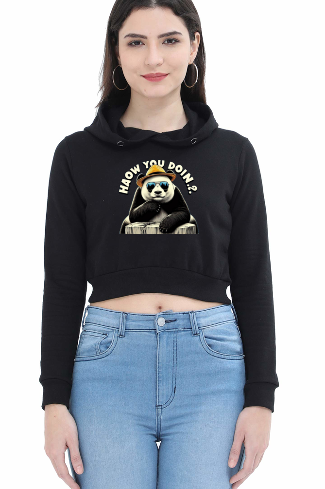 How You Doin? Crop Hoodie