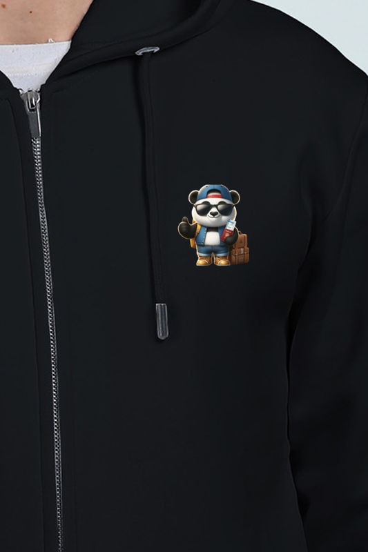 Panda & Vacations Zipper Hoodie