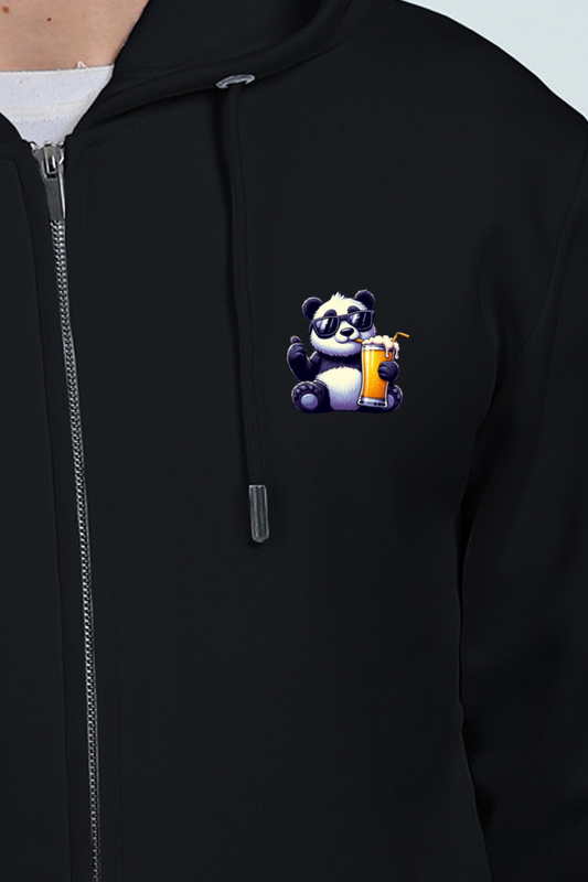 Panda & Beers Zipper Hoodie
