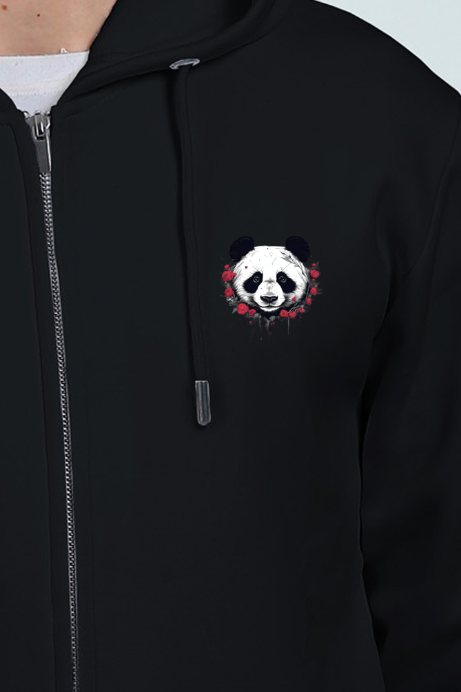 Panda & Roses Zipper Hoodie