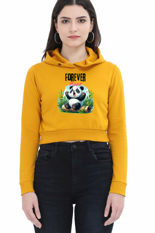 Forever Mood Crop Hoodie