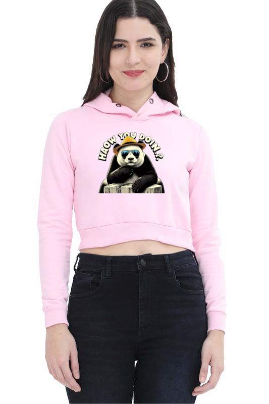 How You Doin? Crop Hoodie