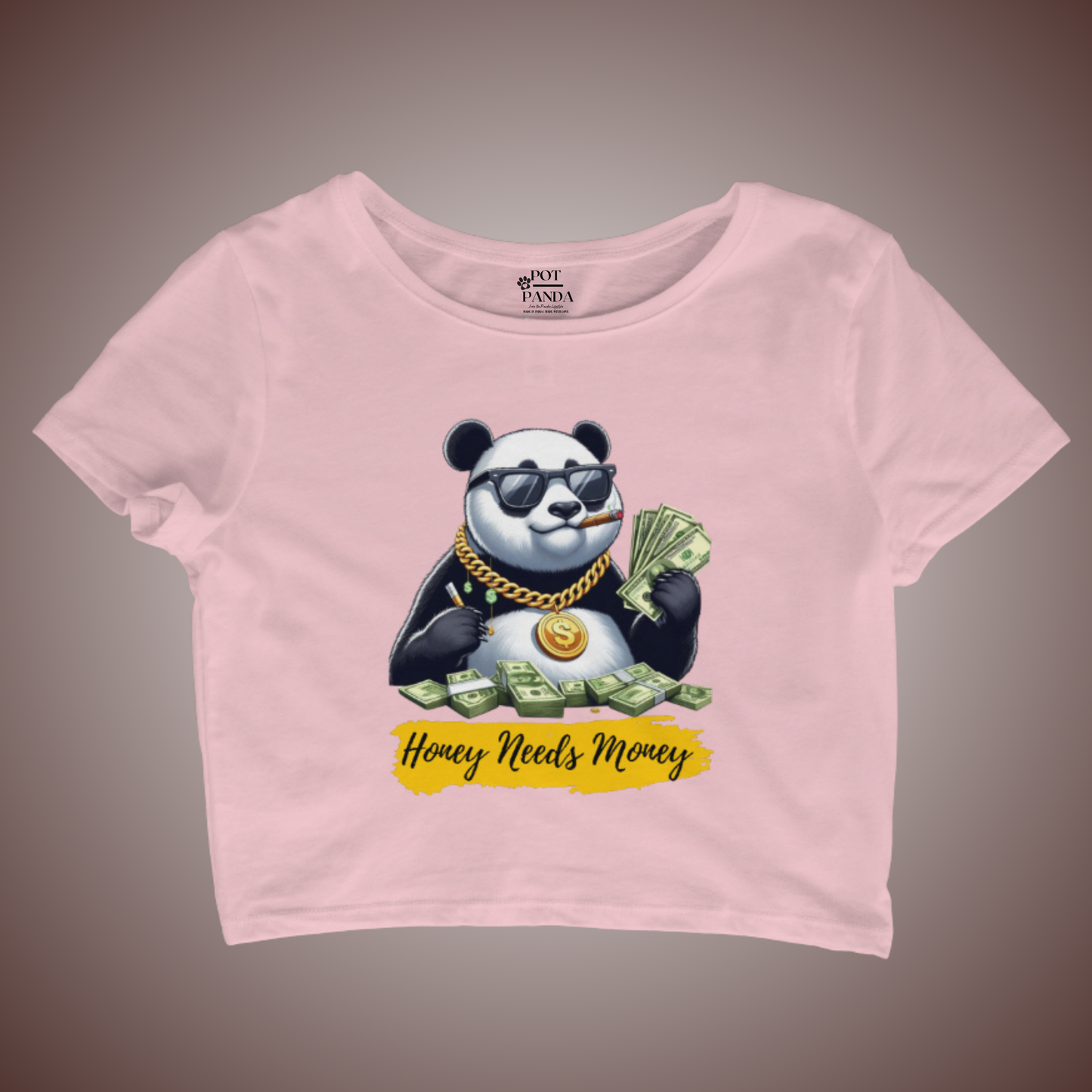 Honey Needs Money Crop Top