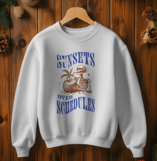 Sunsets Over Schedules Sweatshirt