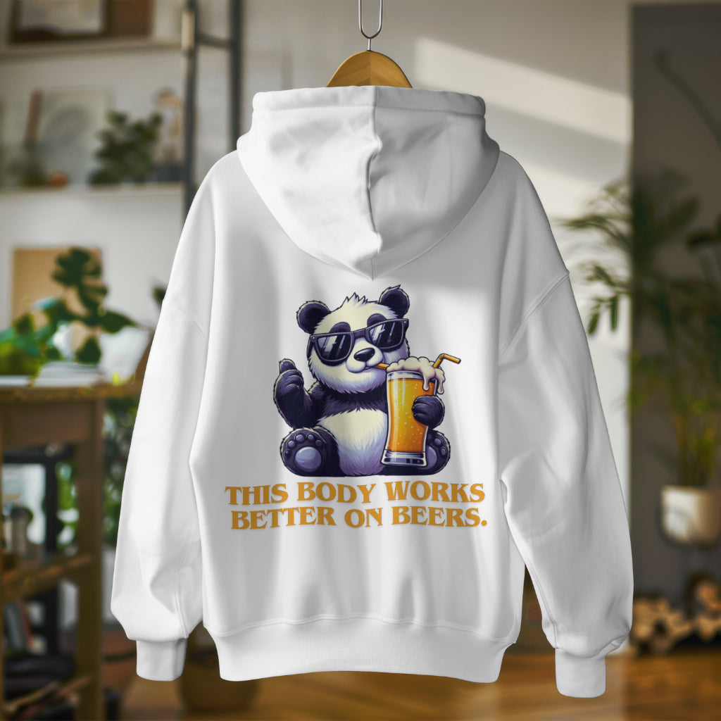 Panda & Beers Zipper Hoodie