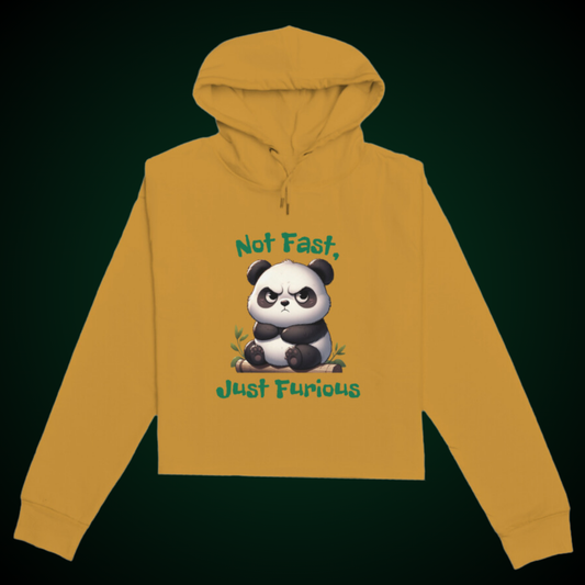 Not Fast Just Furious Crop Hoodie