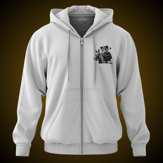 Polo Panda Zipper Hoodie