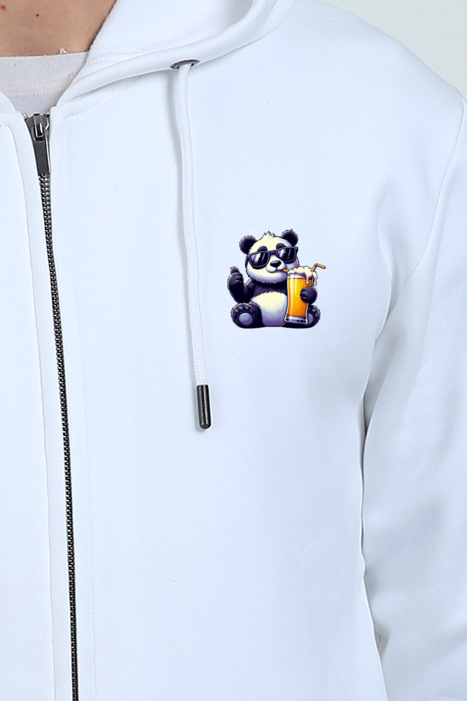 Panda & Beers Zipper Hoodie