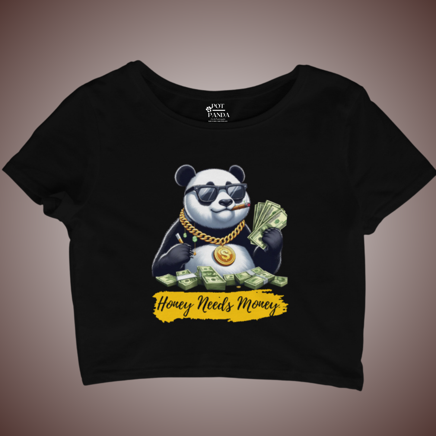 Honey Needs Money Crop Top