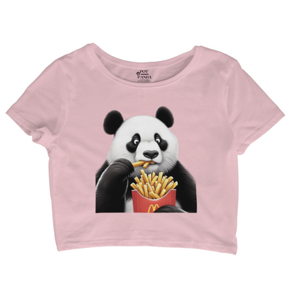 Panda And Fries Crop Top