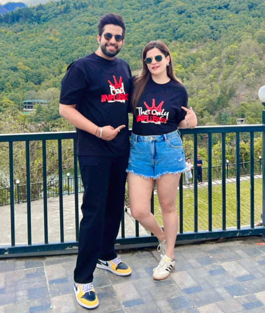 Influence Premium Couple Oversize T-Shirts