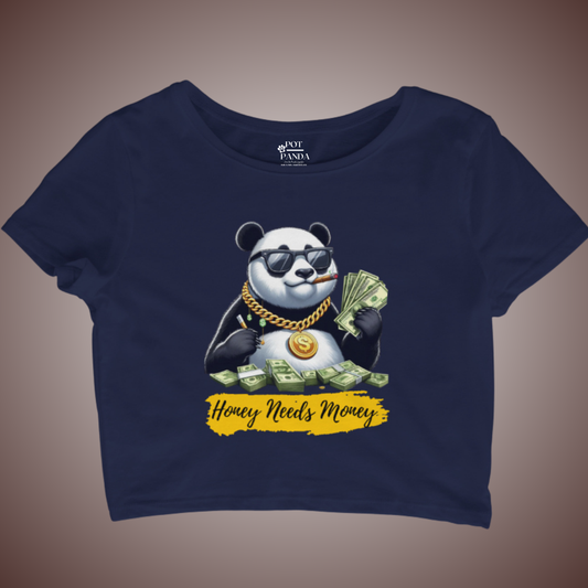 Honey Needs Money Crop Top