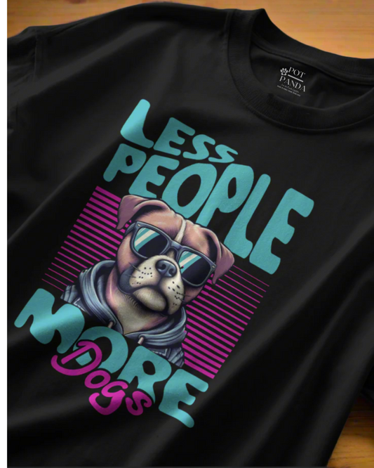 Less People, More Dogs Oversize Tshirt
