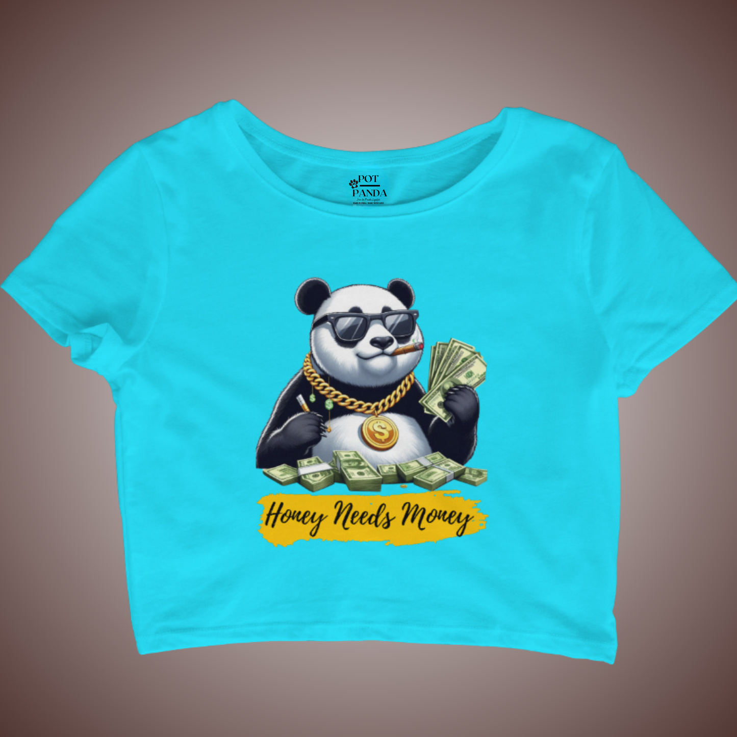 Honey Needs Money Crop Top