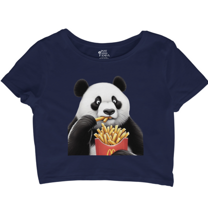 Panda And Fries Crop Top