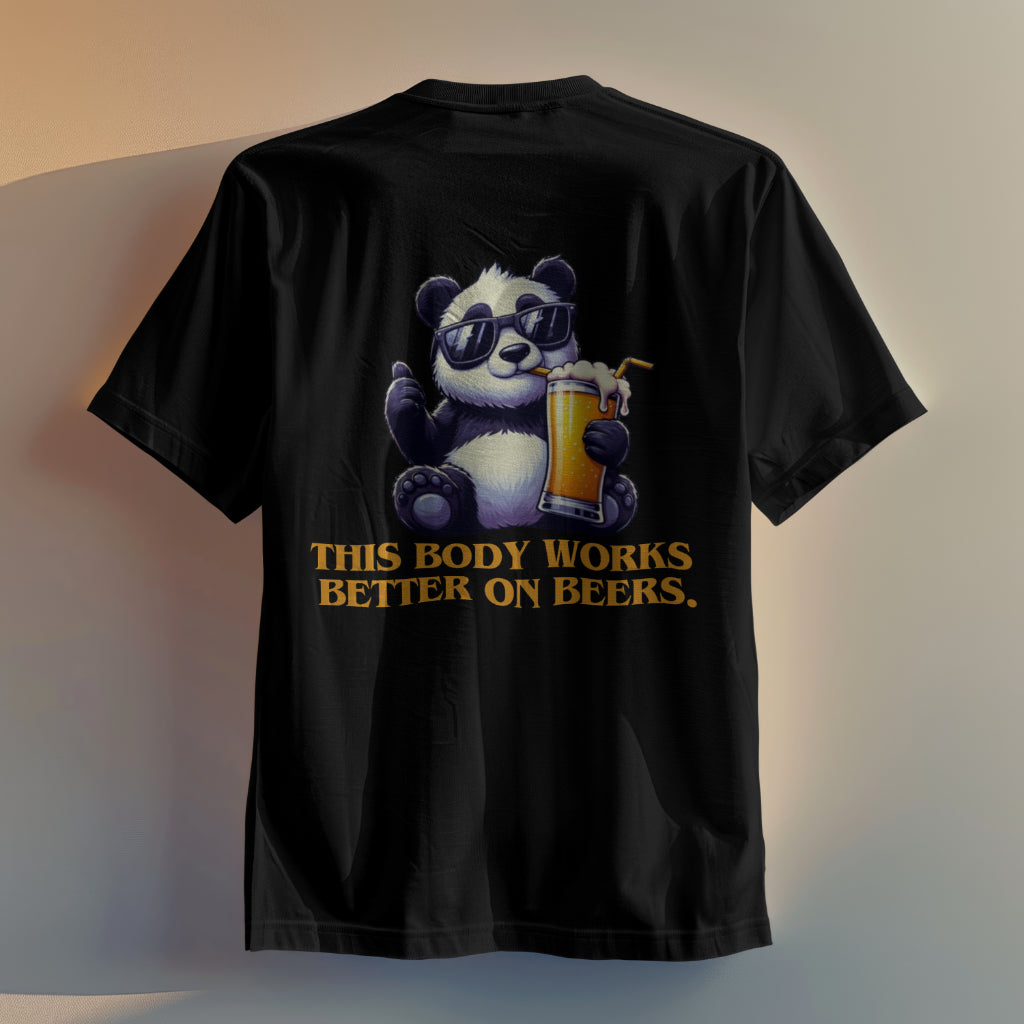 Panda & Beers Black Co-ord Set