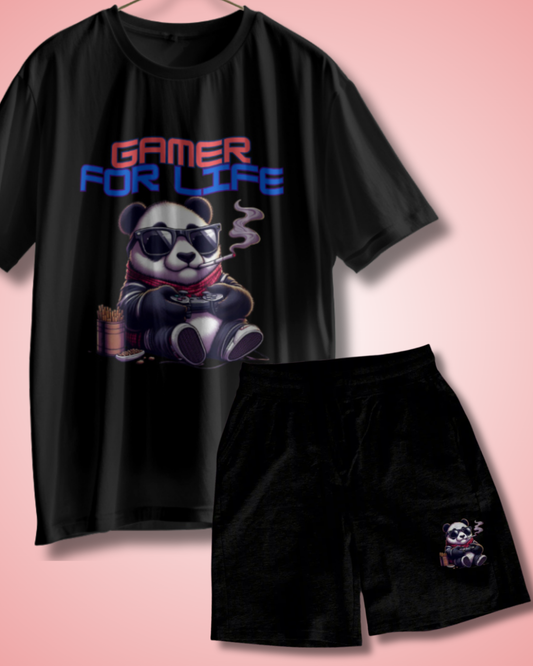 Gamer for Life Black Co-ord Set