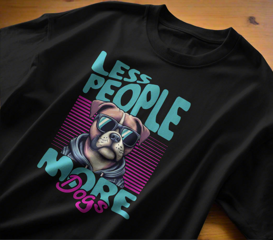 Less People, More Dogs Oversize Tshirt