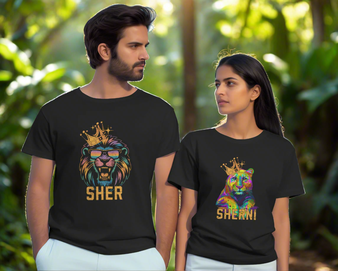 Sher-Sherni Premium Couple Oversize T-Shirts