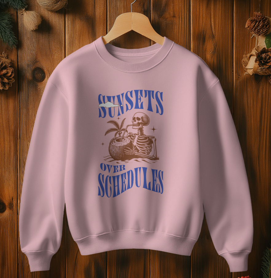 Sunsets Over Schedules Sweatshirt