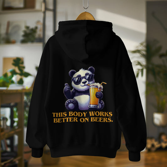 Panda & Beers Zipper Hoodie