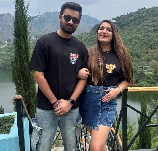 Tom & Jerry Premium Couple Oversize T-Shirts