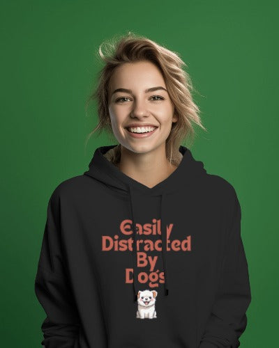 Easily Distracted By Dogs Crop Hoodie