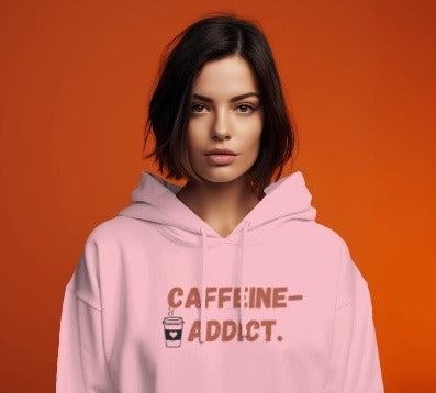 Caffeine Addict Crop Hoodie