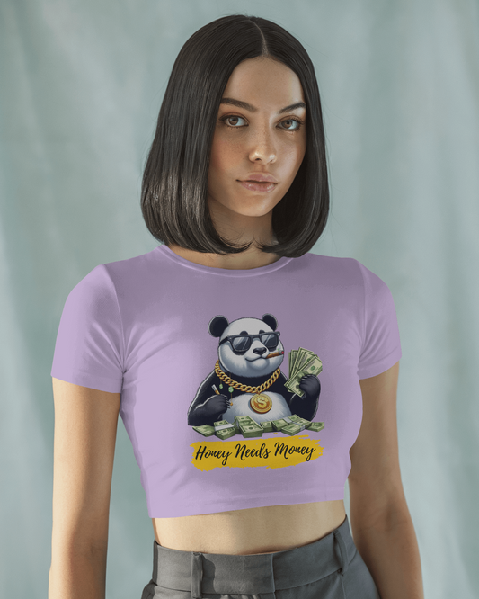 Honey Needs Money Crop Top