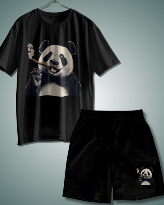 Signature Pot Panda Black Co-ord Set