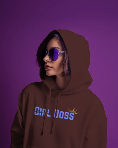 Girl Boss Crop Hoodie